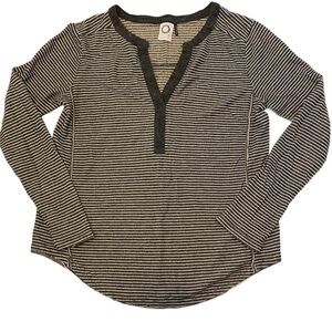 Akemi + Kin Striped Black and White Long Sleeve Top